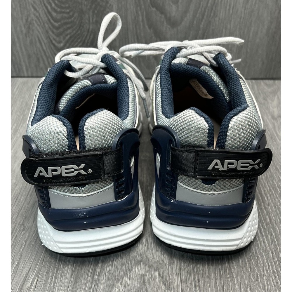 Apex X532 Vtg Style Mens Shoes 8.5 X-Wide Gray Navy Slip Resistant Walking - Picture 5 of 9